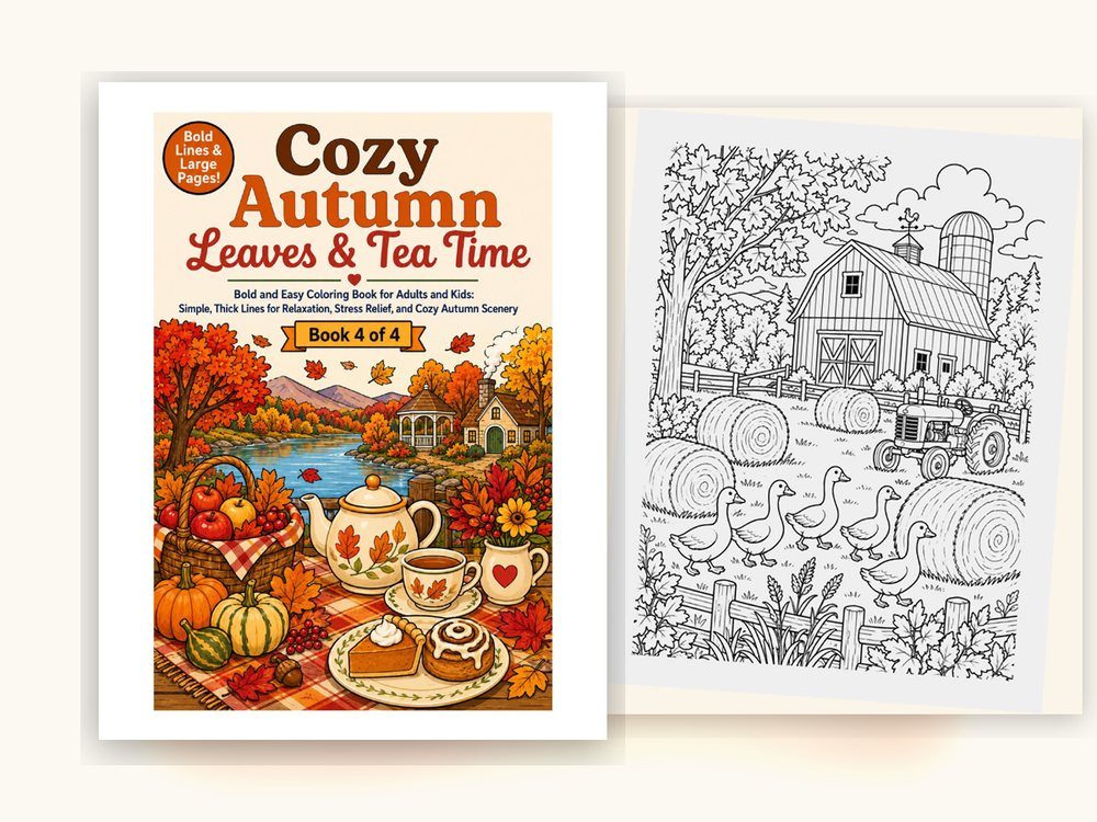 Cover of Cozy Autumn Coloring Book