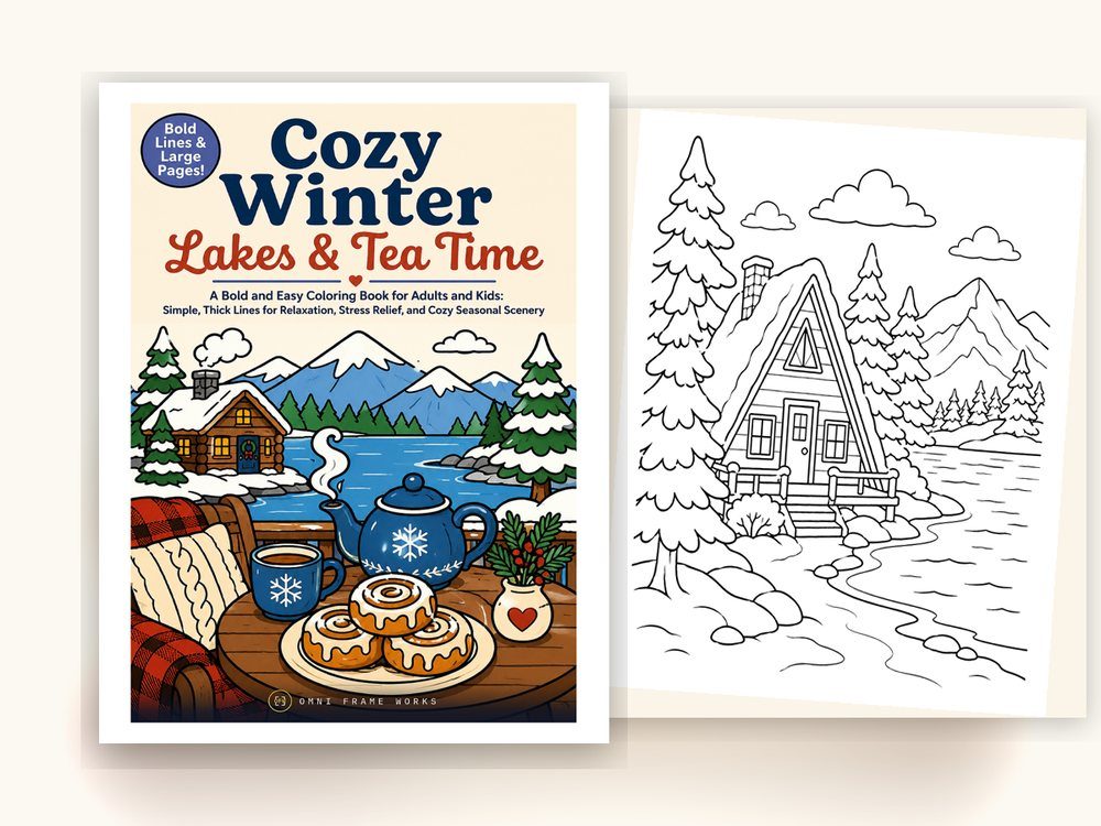 Cover of Cozy Winter Coloring Book