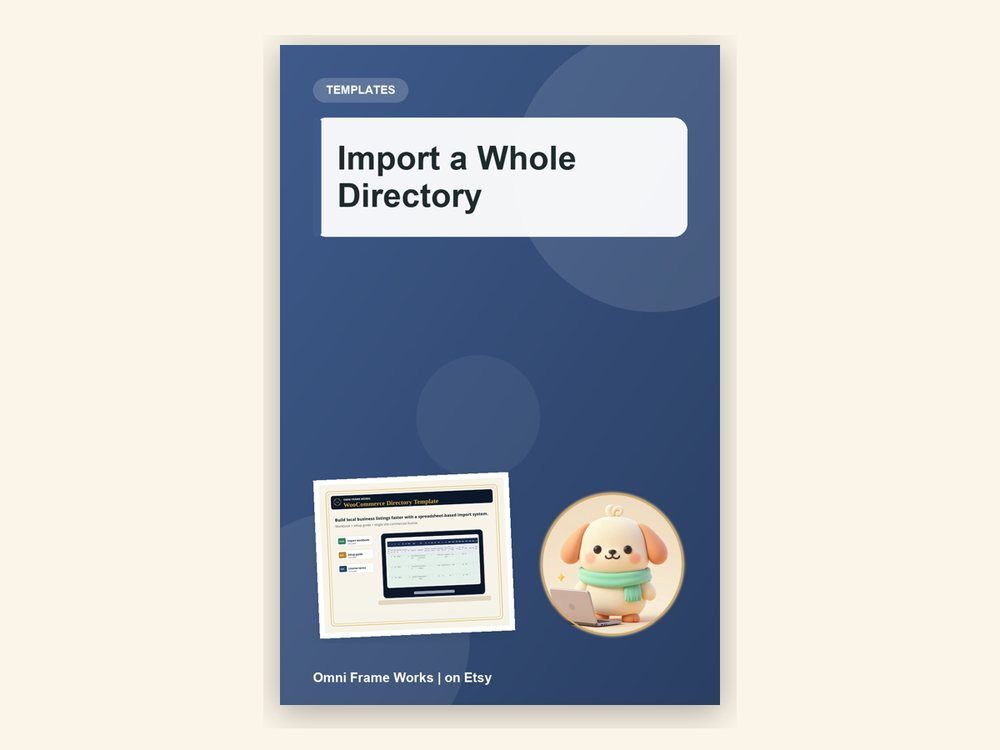 Cover of WooCommerce Directory Template