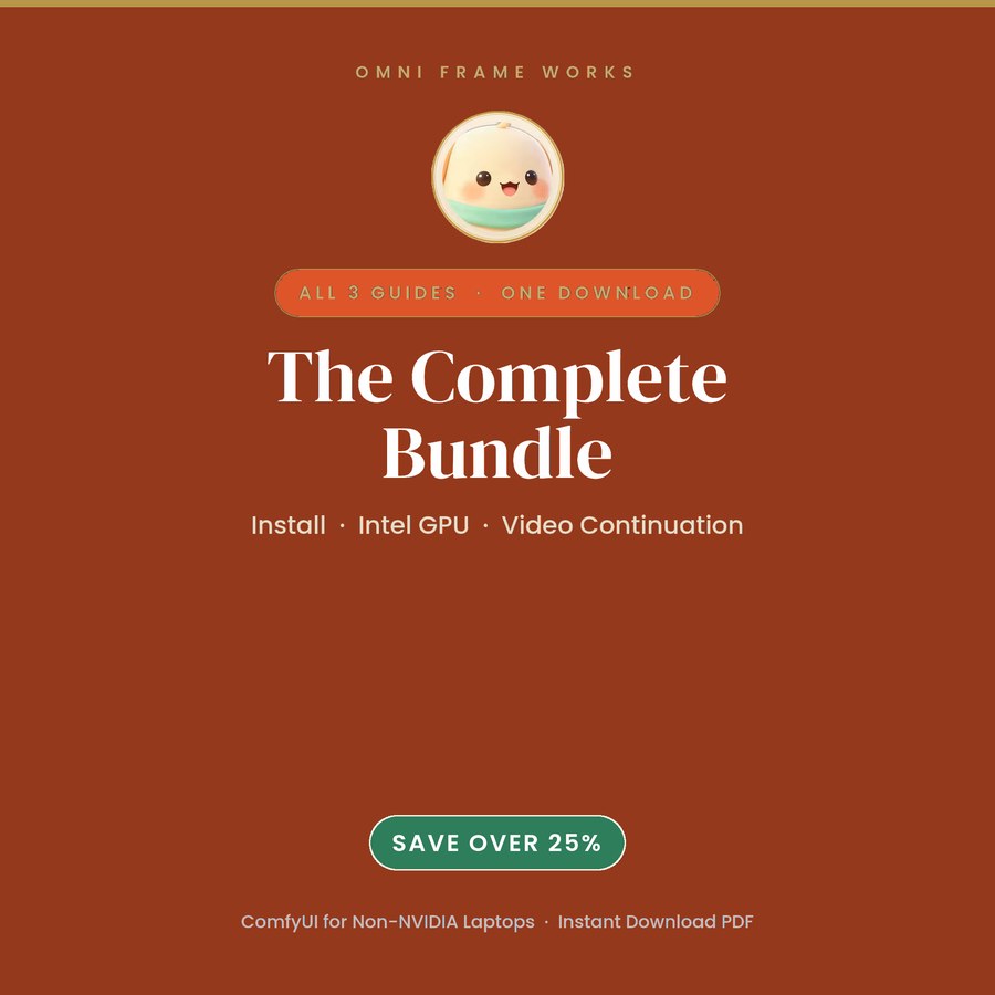 ComfyUI Complete Guide Bundle | Install, Intel GPU and Video | Three AI Guides | cover