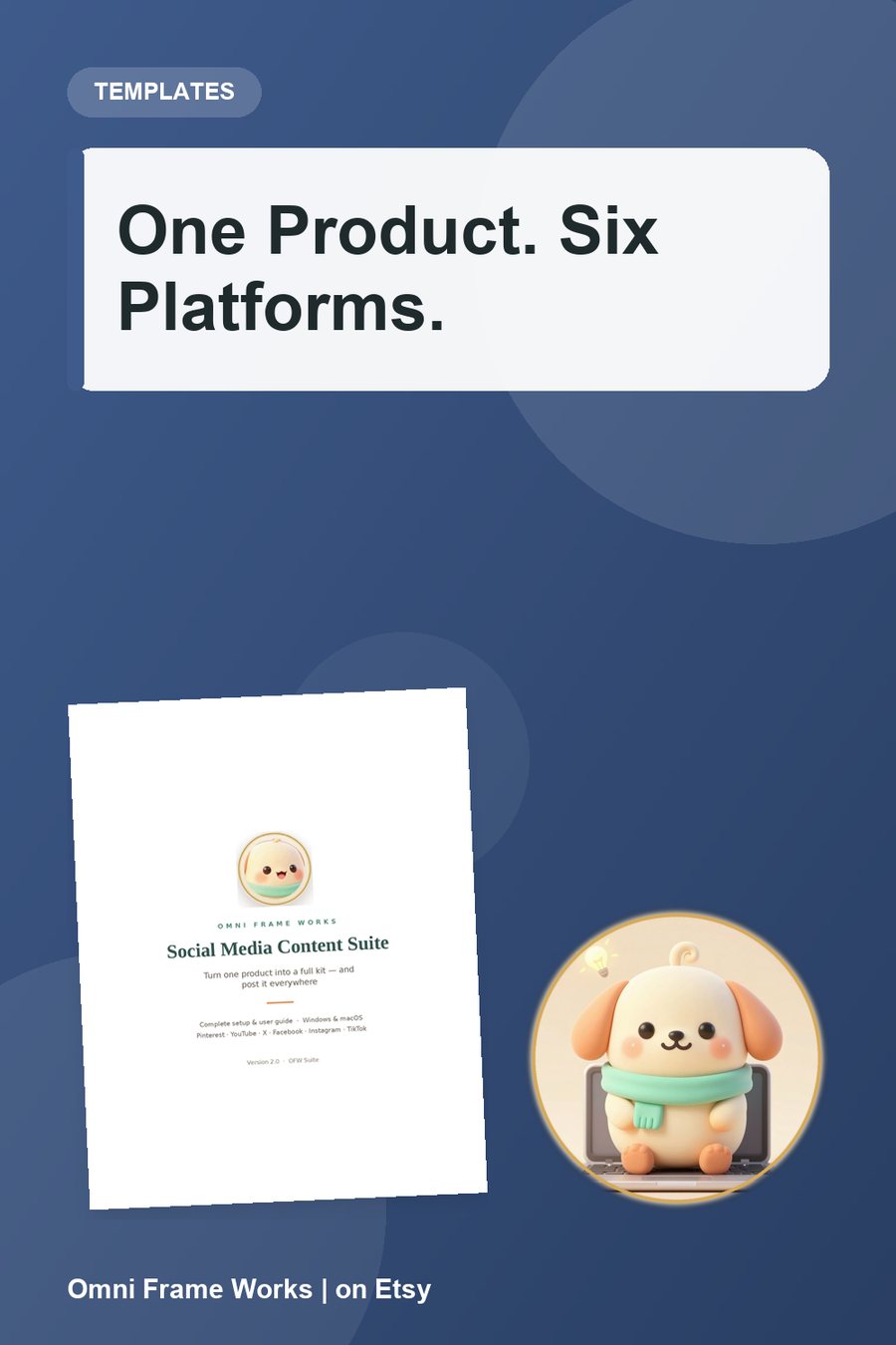 Social Media Content Suite | Auto-Post to Pinterest, YouTube, Instagram, Facebook, TikTok & X + Bulk Pin CSV &mdash; cover