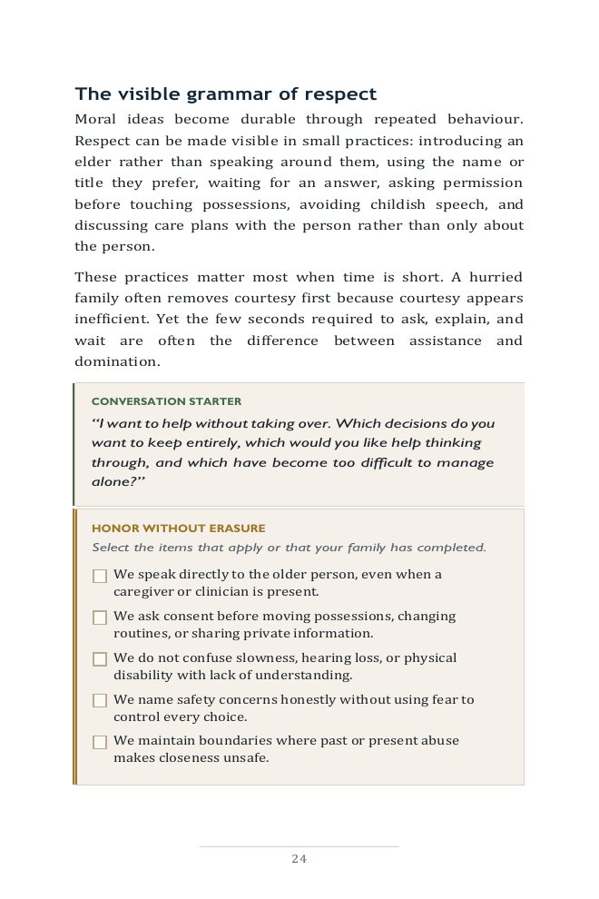 A page from inside Beyond Neglect | Family, Elder Care & Filial Duty Guide (PDF + EPUB)